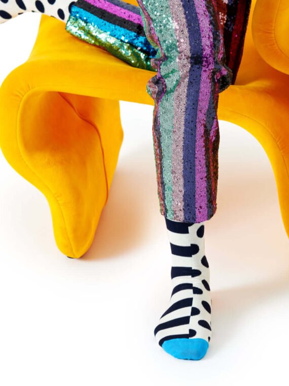 Stripe Dot Sock
